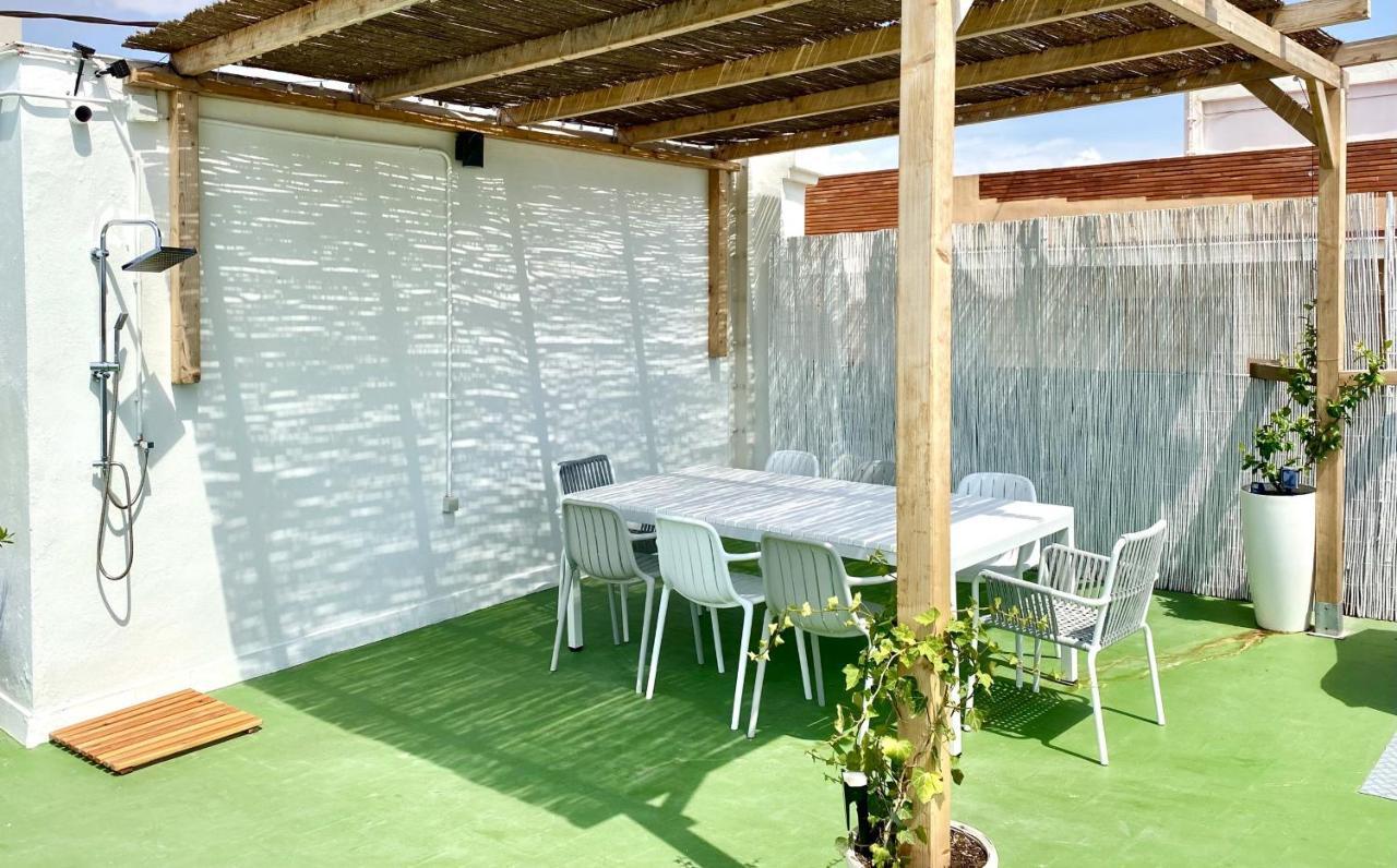 Apartamento 2 Hab En Malvarrosa A Metros De La Playa, Con Terraza Y Zonas Comun 3D Valencia Exterior photo